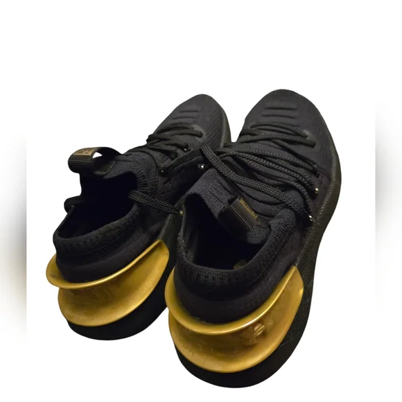 Under Armour Charcoal and Gold Athletic Shoes - Picture 3 of 8